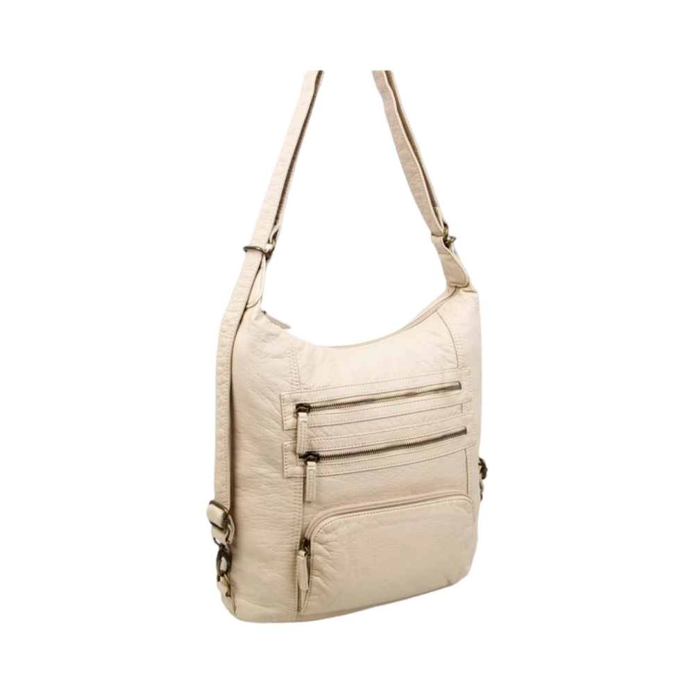 New Ampere Creations The Lisa Convertible Backpack Crossbody in Orange - Picture 8 of 10